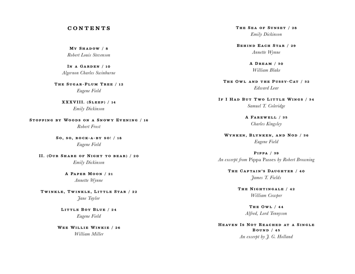 Favorite Poems for Bedtime