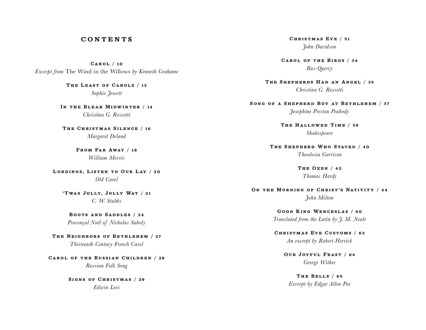 Favorite Poems for Christmas