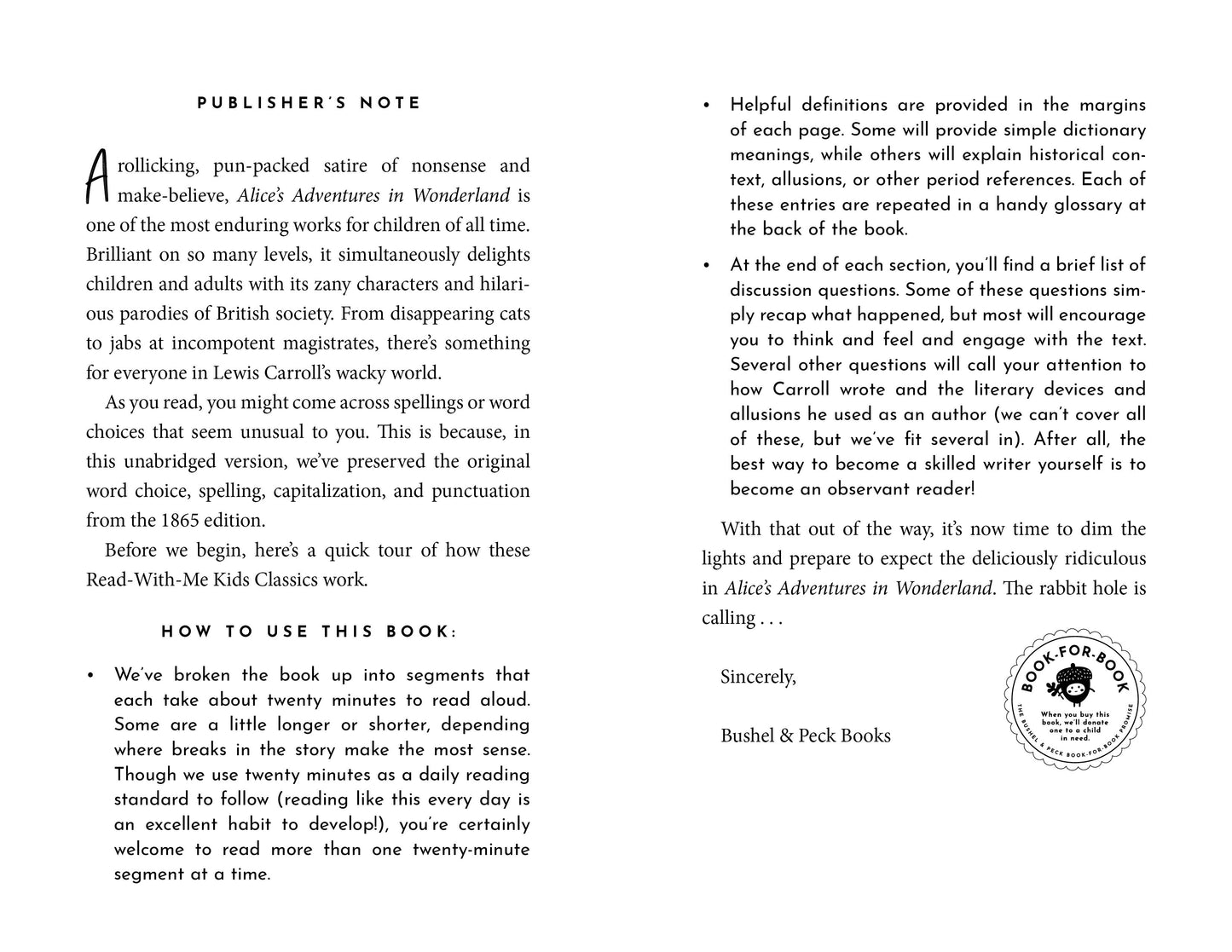 Alice's Adventures in Wonderland in 20 Minutes a Day